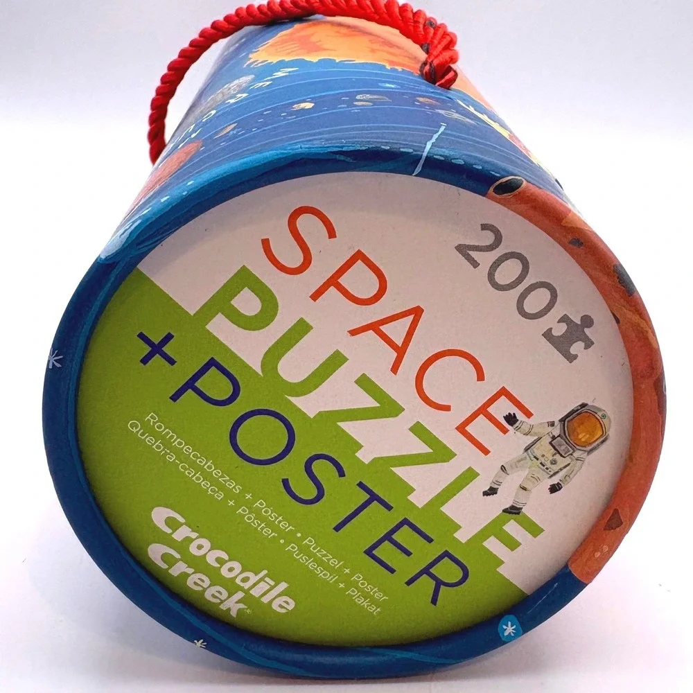 Crocodile Creek Space Solar‎ System 200 Piece Jigsaw Puzzle and Poster Complete